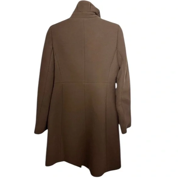 J. Crew Women’s Wool-Blend Chocolate Brown Day Coat Thinsulate Pea Coat Size 2 - Picture 6 of 15